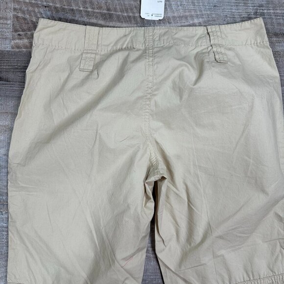 Y2K 90s Forever 21 Cargo Parachute Paratrooper Convertible Taupe Pants Sz Sx31" - Picture 6 of 11